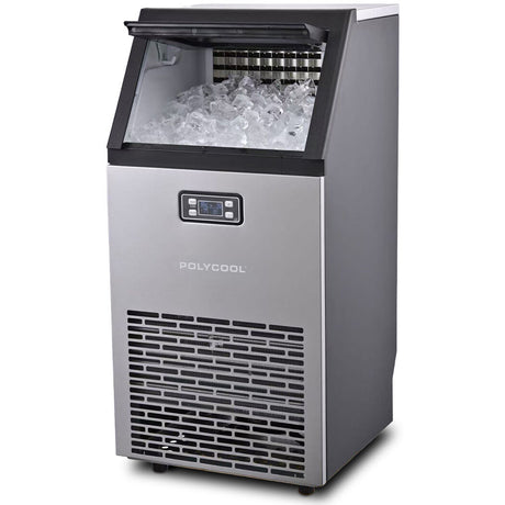 Commercial ice maker producing up to 60 kg of cube ice per day