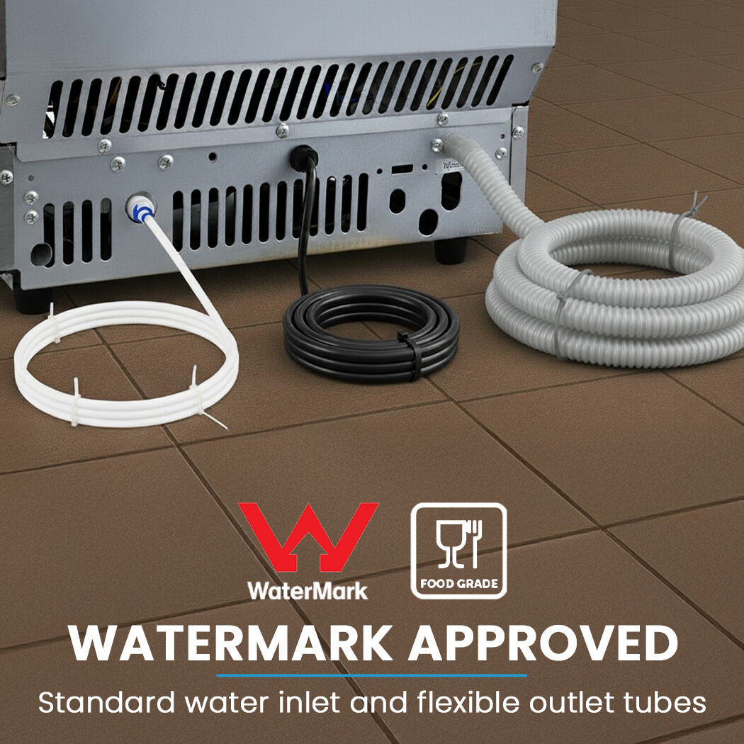Adjustable feet on the base of the 60 kg commercial ice maker