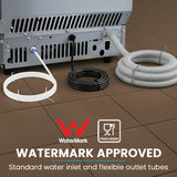 Adjustable feet on the base of the 60 kg commercial ice maker