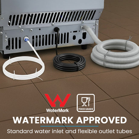 Adjustable feet on the base of the 60 kg commercial ice maker