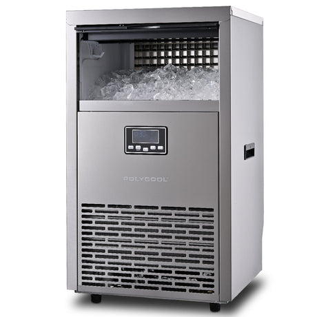 Commercial ice maker producing up to 75 kg of cube ice per day