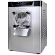 Benchtop hard ice cream and gelato machine with stainless steel body
