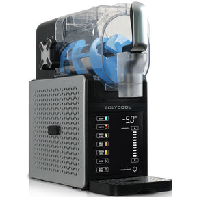 Benchtop slushie maker with 3 L tank and touchscreen control panel