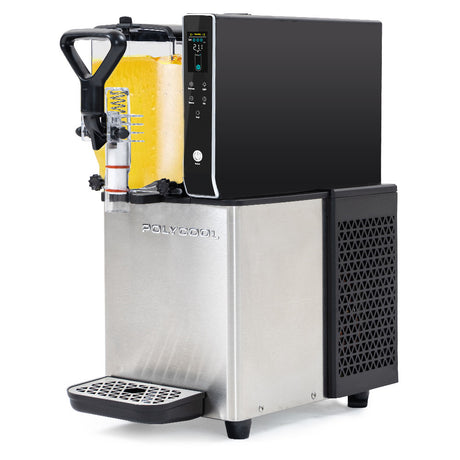 Compact 3 L single tank slush machine with stainless steel body