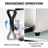 One touch self cleaning control on the triple tank slush machine