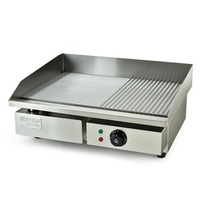 Youngs Siding commercial electric griddle with half ribbed surface for cafes and food vendors