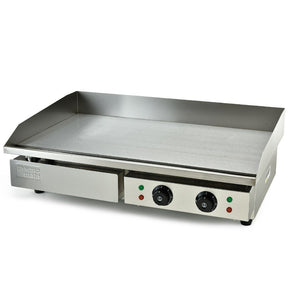 Torbay commercial electric griddle with 73 by 37cm flat cooking surface for cafes and food trucks