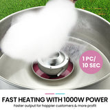Removable 52 cm stainless steel floss bowl