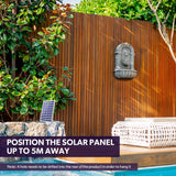 Solar Powered Lion Head Water Feature Fountain