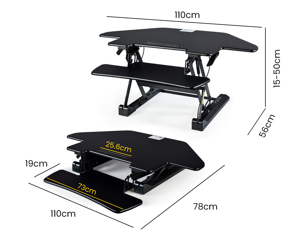 Fortia Adjustable Corner Desk Riser