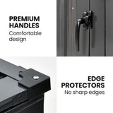 Rawlinna Double Wheelie Bin Enclosure, 2 Opening Doors