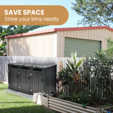 Nurina Triple Wheelie Bin Enclosure, 3 Opening Doors