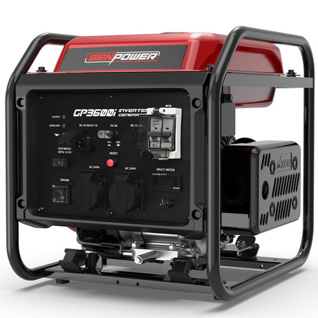 Portable Inverter Generator, 3.6kW Peak 3.2kW Open Frame Petrol