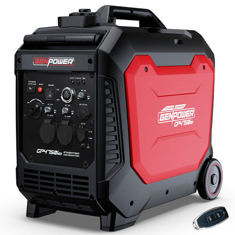 Portable Inverter Generator, 4.75kW Peak 3.8kW Remote Start