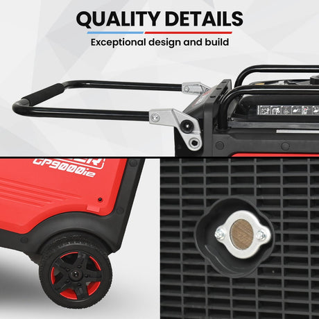 Portable Inverter Generator, 8.5kW Peak 8.2kW ATS Compatible RCD Remote Start