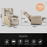 FORTIA Electric Recliner Lift Chair with Massage and Heat