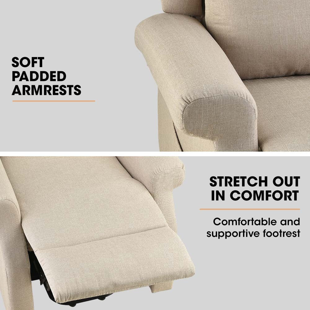 FORTIA Electric Recliner Lift Chair with Massage and Heat