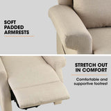 FORTIA Electric Recliner Lift Chair with Massage and Heat