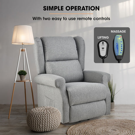 FORTIA Electric Recliner Lift Chair for Comfort