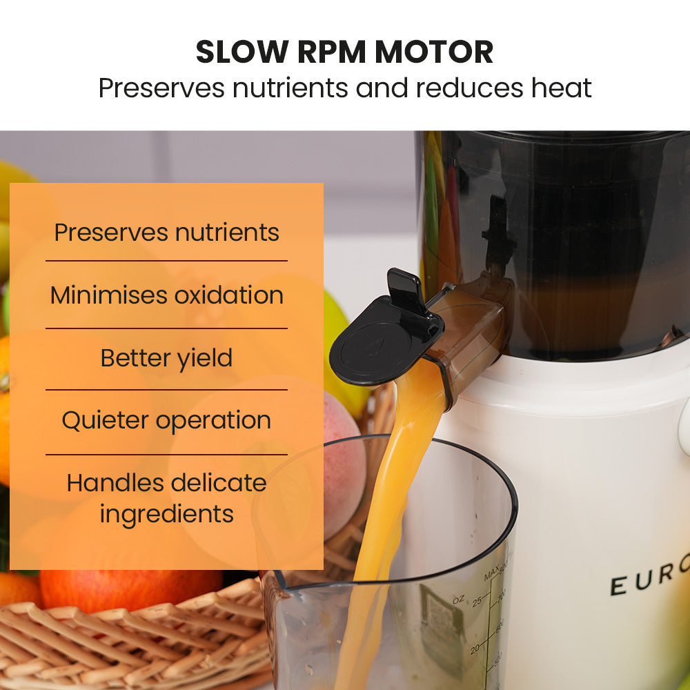 Control switch with forward and reverse settings on the slow juicer