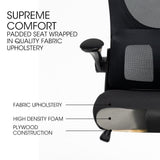 Esperance Ergonomic Office Chair, Black, view 3
