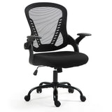 Trigg black ergonomic mesh office chair in a home office