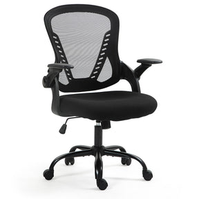 Trigg black ergonomic mesh office chair in a home office