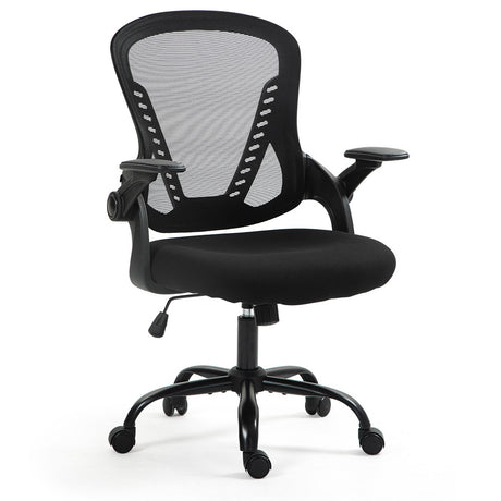 Trigg black ergonomic mesh office chair in a home office