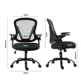 Trigg black ergonomic mesh office chair in a home office