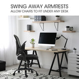 Trigg black ergonomic mesh office chair in a home office
