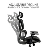 Karratha black mesh ergonomic office chair