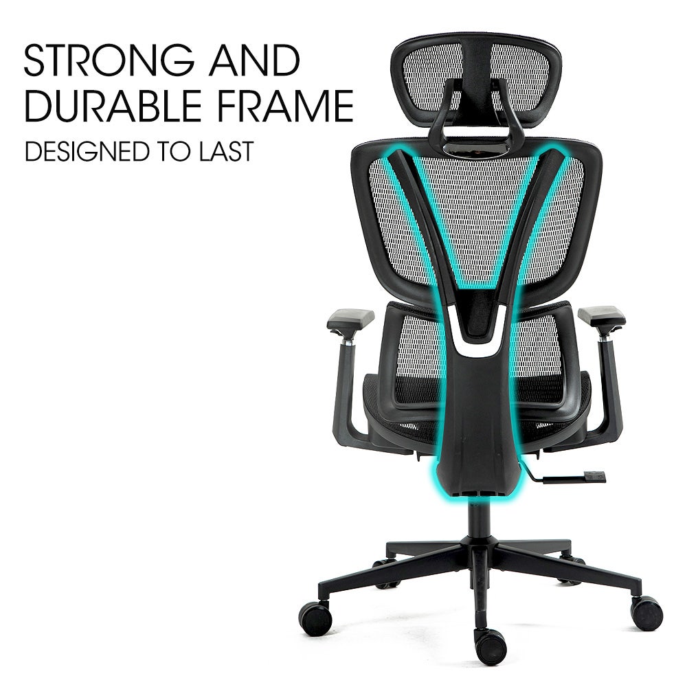 Karratha black mesh ergonomic office chair
