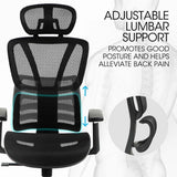 Karratha black mesh ergonomic office chair