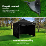 Heavy duty wheeled carry bag supplied with the pop up gazebo