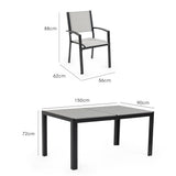 Fortia 7-Piece Stylish Outdoor Dining Set