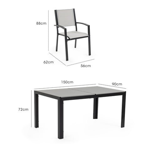 Fortia 7-Piece Stylish Outdoor Dining Set