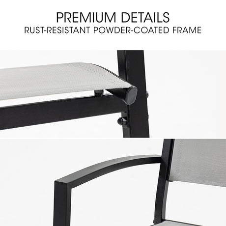 Fortia Outdoor Dining Chair Set - 6 Pieces