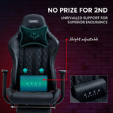 Ergonomic Reclining Gaming Chair with Footrest