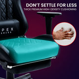 Ergonomic Reclining Gaming Chair with Footrest