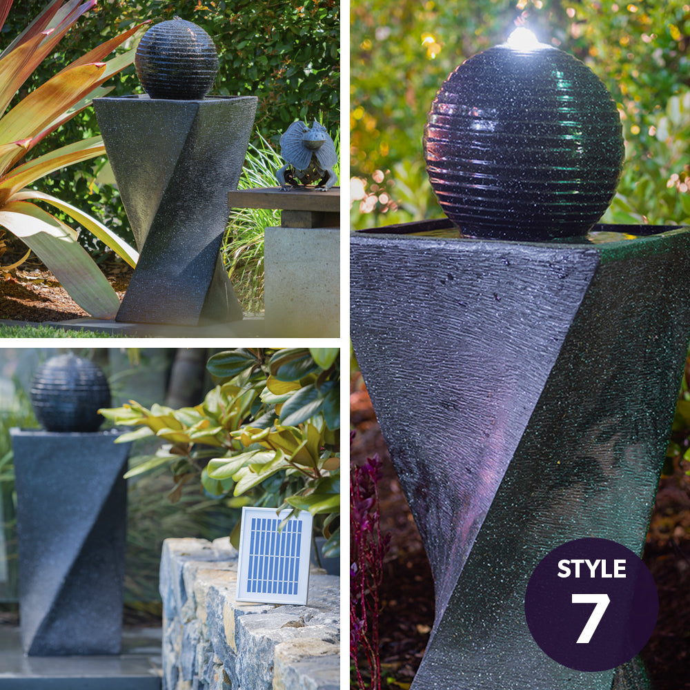 Solar-Powered 3-Tier Outdoor Water Fountain