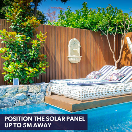 Classic Solar Fountain with LED Lights