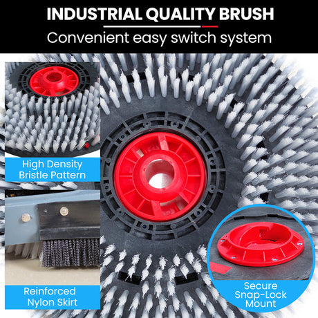 Commercial walk behind floor scrubber and dryer 490mm, view 7