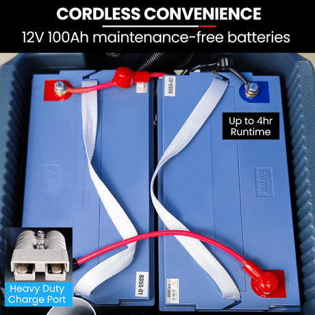 Commercial walk behind floor scrubber and dryer 490mm, view 9