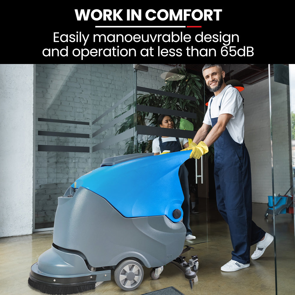 Commercial walk behind floor scrubber and dryer 490mm, view 10
