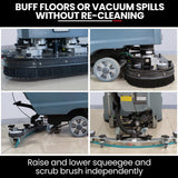 Commercial walk behind floor scrubber and dryer 720mm, view 9