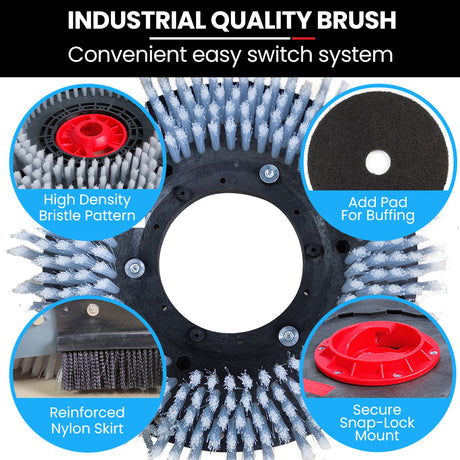 Commercial walk behind floor scrubber and dryer 720mm, view 10