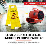 Carpet dryer air mover blower fan 700 CFM, view 2