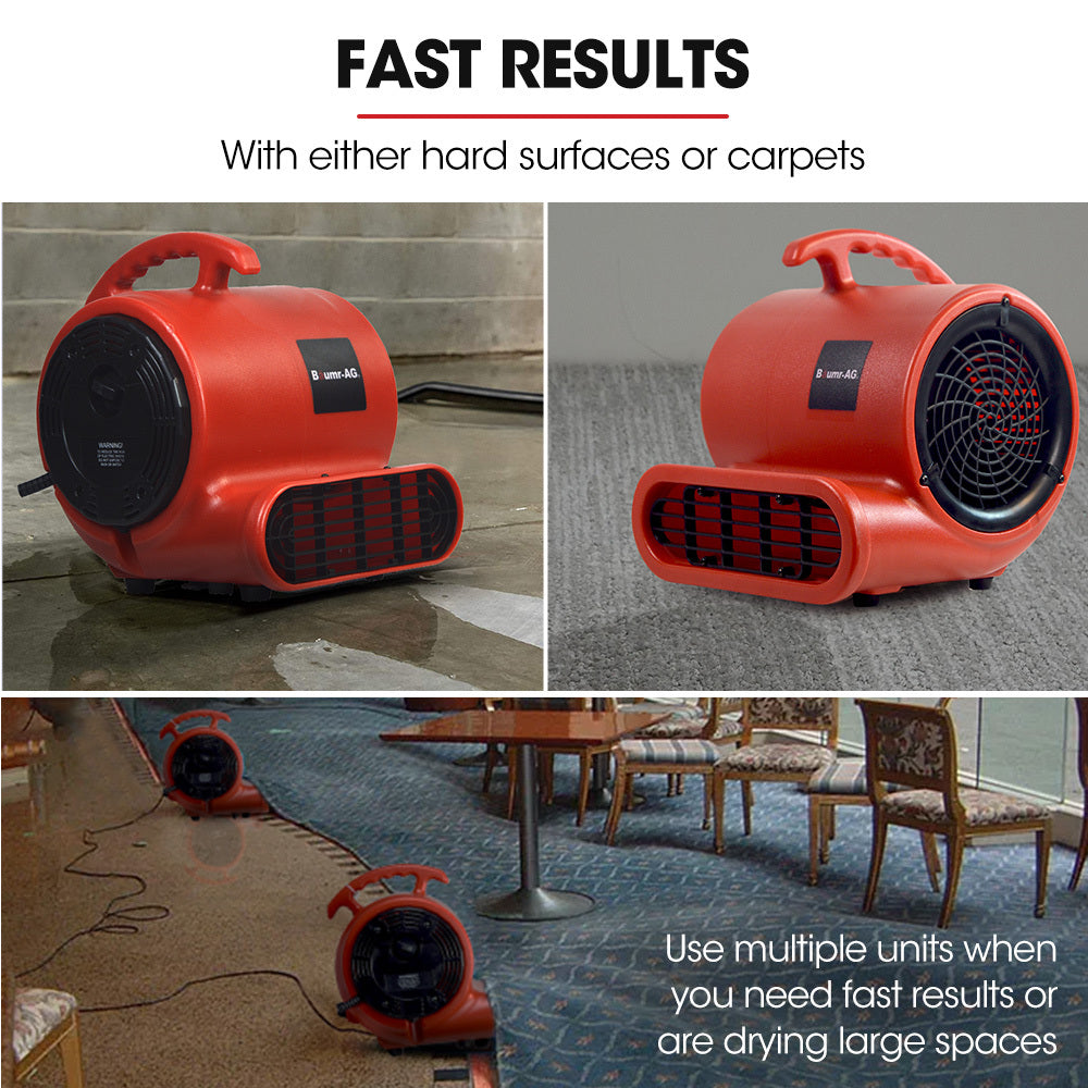 Carpet dryer air mover blower fan 700 CFM, view 3