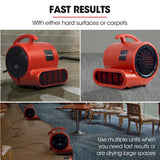 Carpet dryer air mover blower fan 700 CFM, view 3