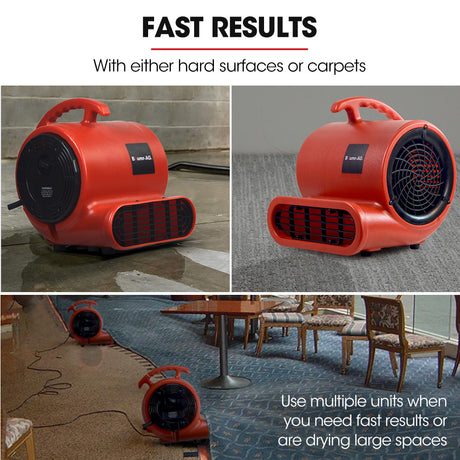 Carpet dryer air mover blower fan 700 CFM, view 3